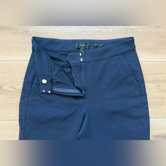 J. Crew Kate Chino Pants in Navy Blue Size 8 - Picture 3 of 6